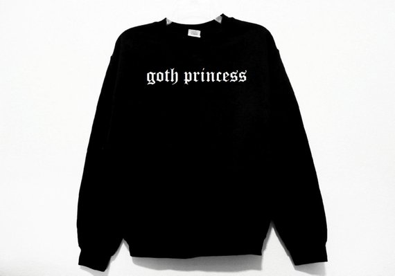 Summer Jumper Clothing - Sugarbaby Goth Princess Stampa grafica Felpa