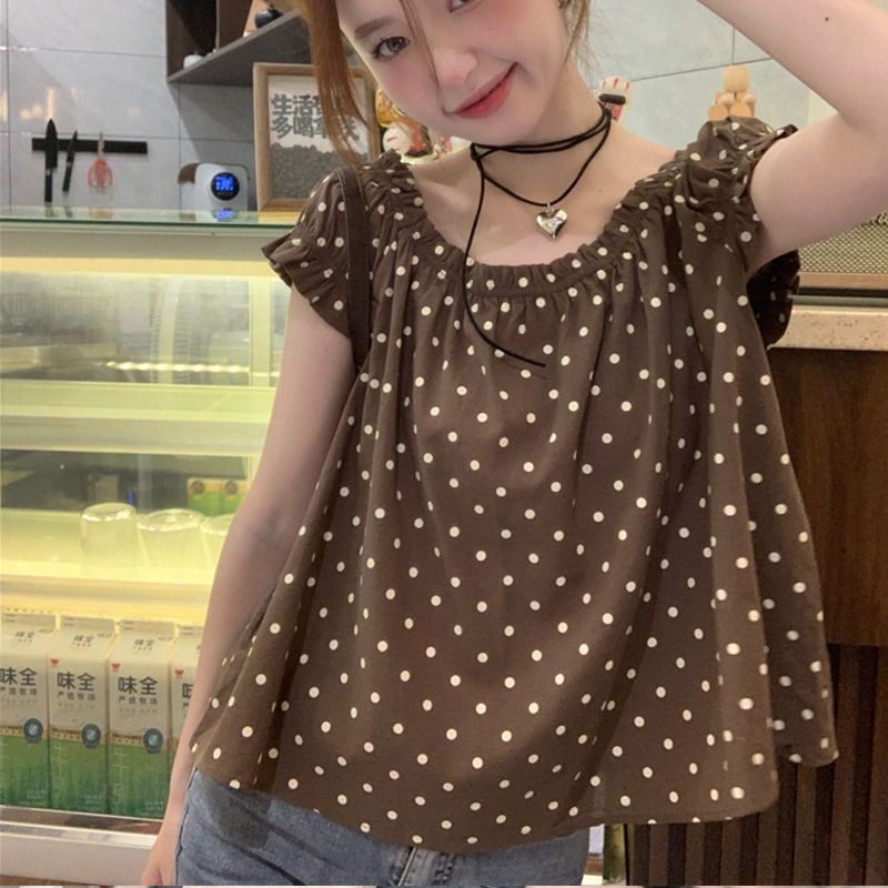 Summer Youth Clothing - Camicetta allentata a pois con temperamento