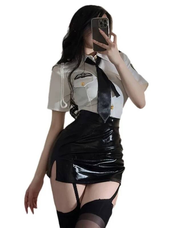 Summer Clothing Capsule - Sexy assistente di volo vestiti colletto