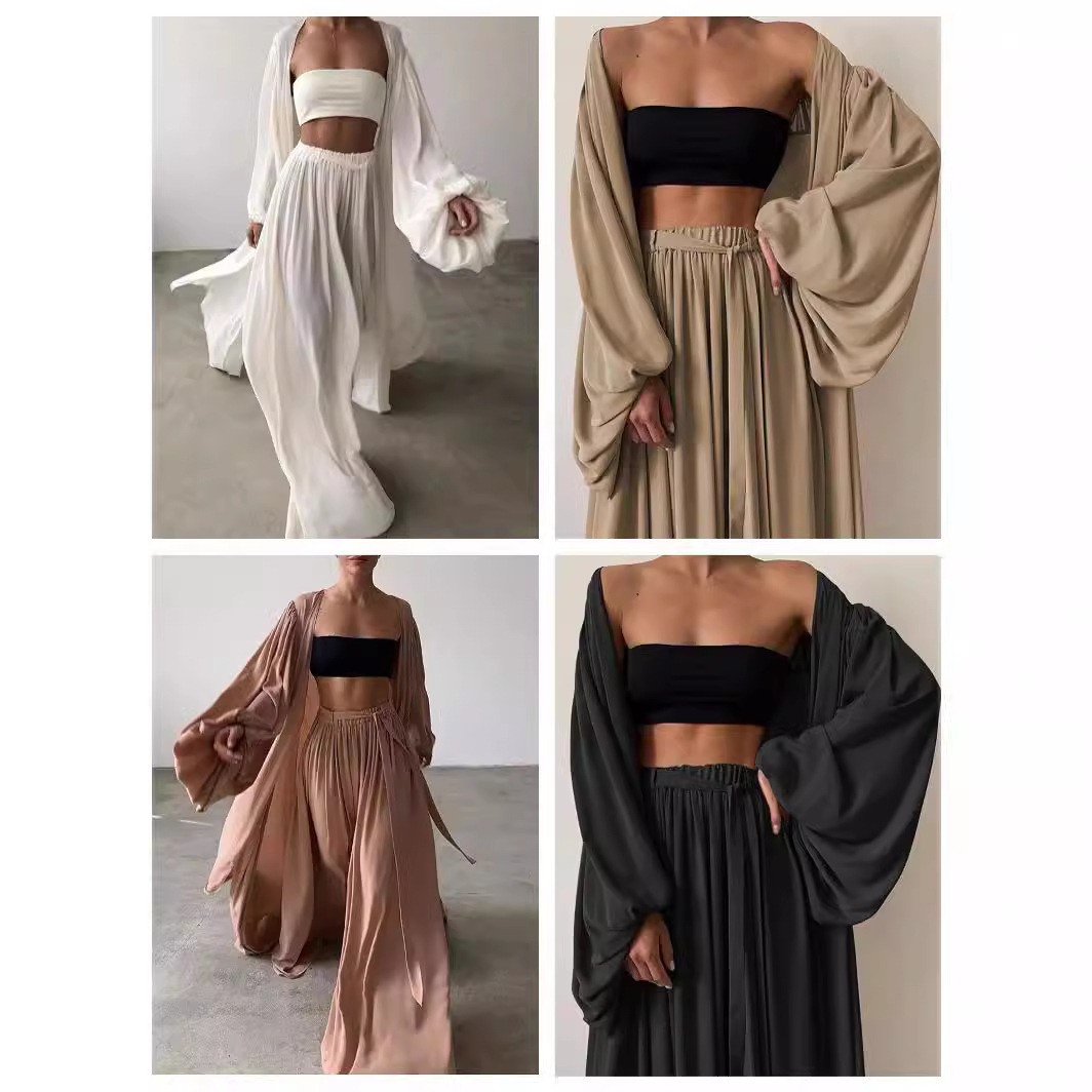 Summer Clothing Us - Completo da donna primaverile/estivo due pezzi