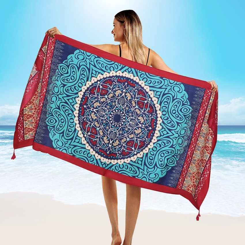 Sarong Pareo Wrap - Moda 90x180 cm Twill di cotone