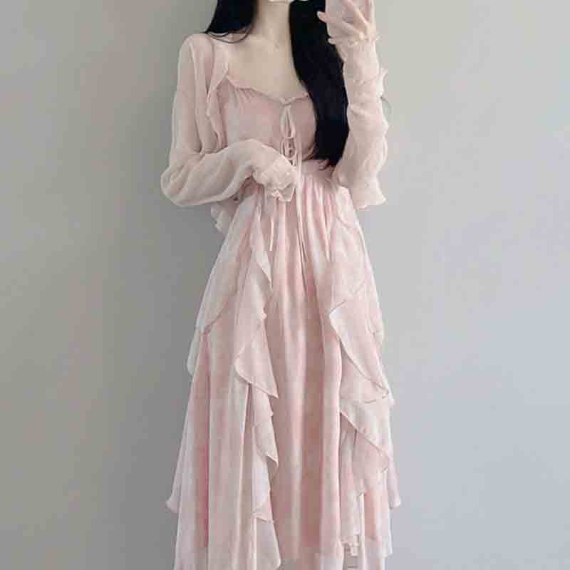 Summer Clothing Aesthetic - Primavera autunno New Sweet Girls Strap