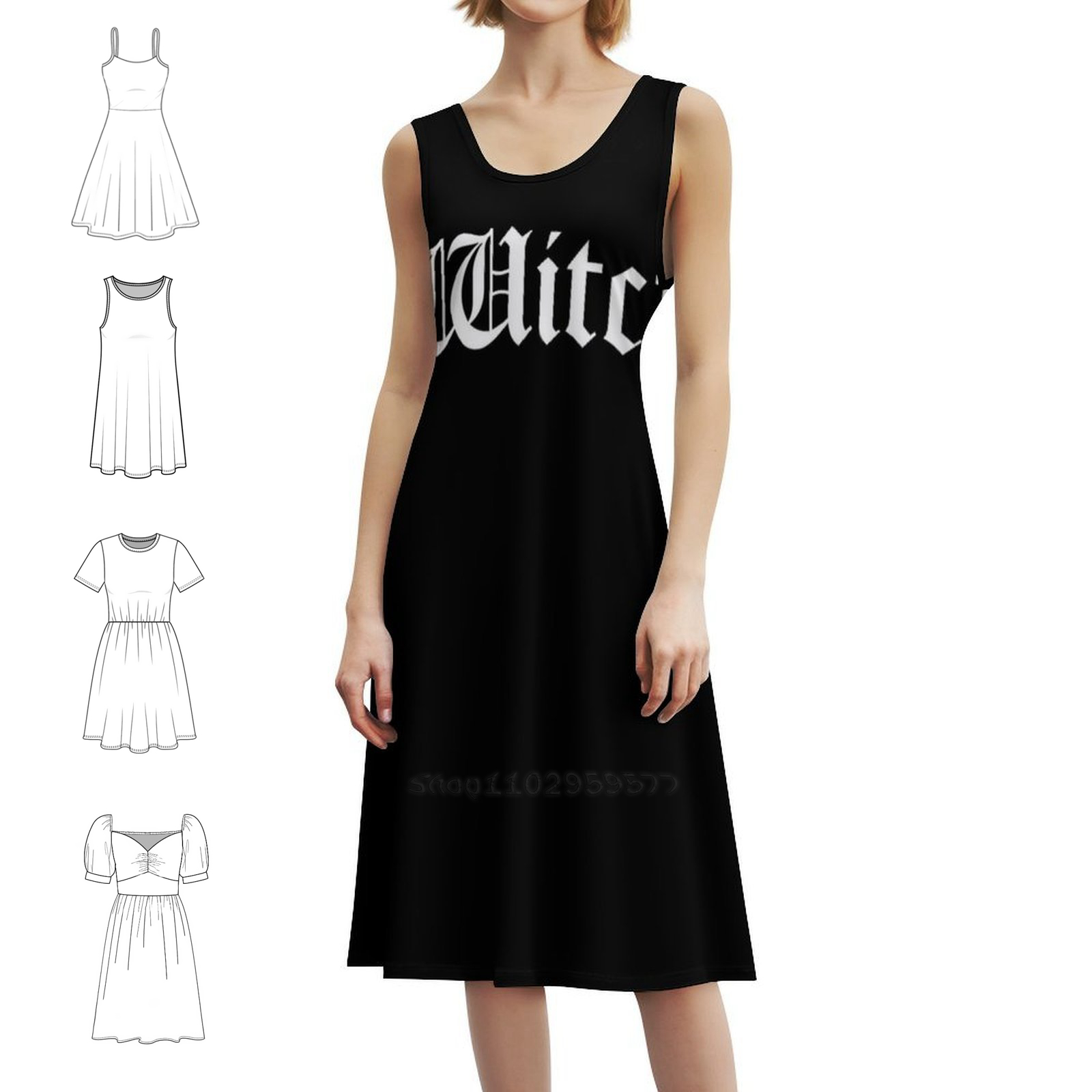Summer Vacation Clothing Women - Abito senza maniche bohémien da strega