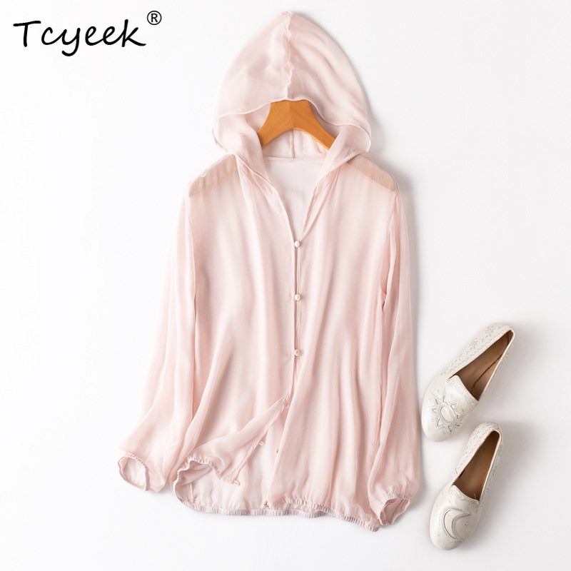 Summer Clothing Us - Tcyeek Top Donna 100% Vera Seta