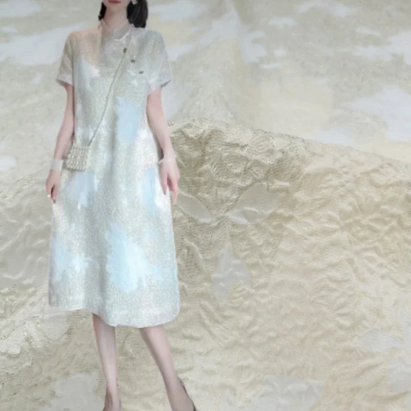 Summer Clothing Material - Tessuto Jacquard in Organza di Design