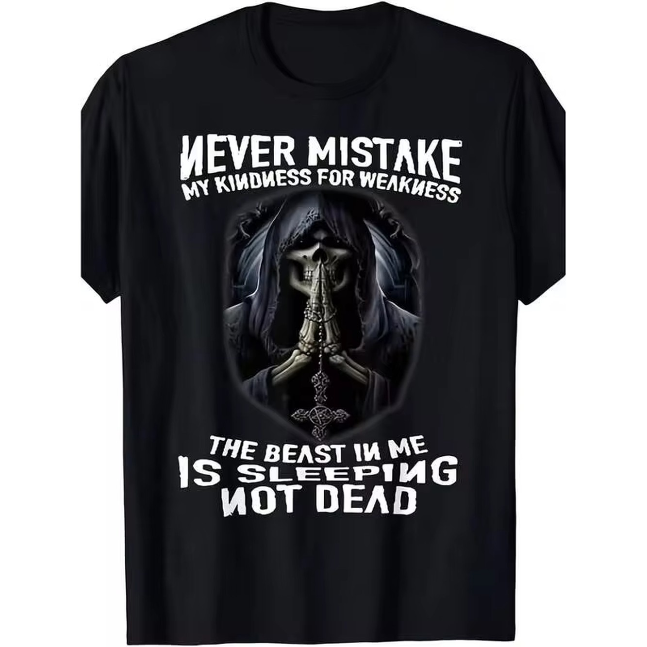 Summer Clothing Aesthetic - T-shirt da uomo con motivo teschio