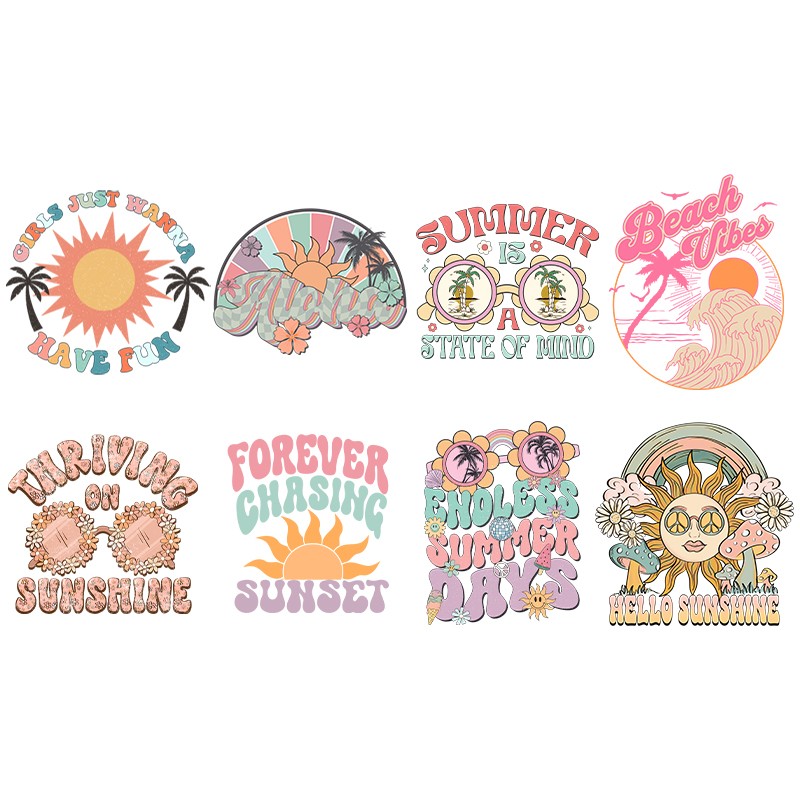 Summer Clothing Pictures - Toppa colorata estiva con stampa a
