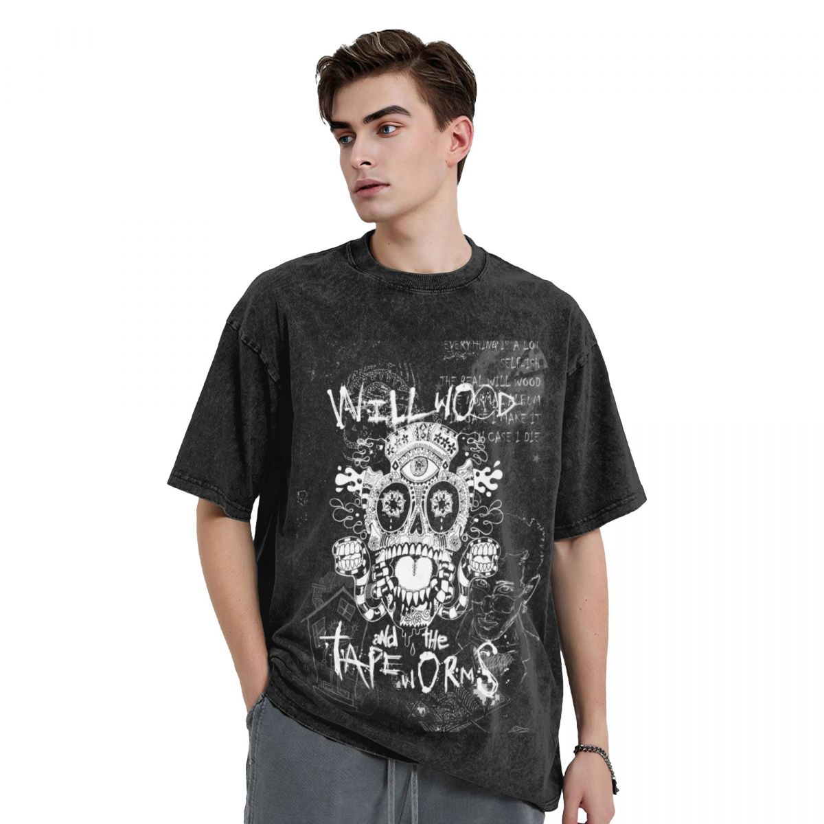 Summer Clothing Aesthetic - T-shirt Will Wood and The Tapeworms
