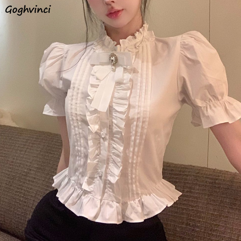 Summer Clothing Aesthetic - Camicie con maniche a sbuffo Donna