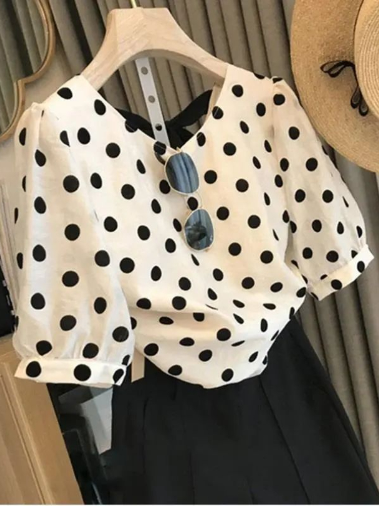 Camicette a pois Donna Elegant - Summer Clothing Aesthetic recensione e prezzo