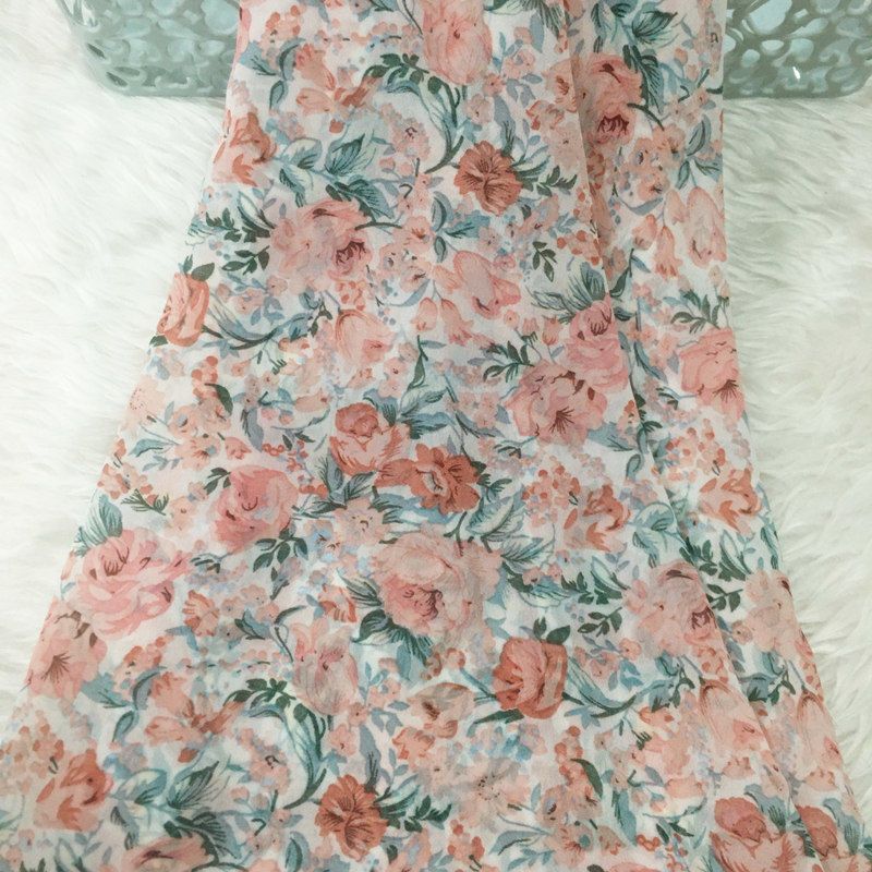 Tessuto chiffon con stampa flo - Summer Clothing Material recensione e prezzo