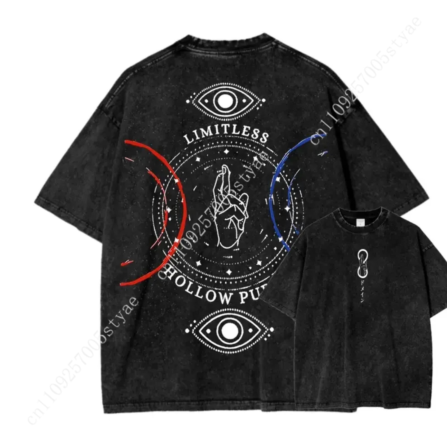T-shirt con Stampa Anime Gojo  - Vintage Summer Clothing Men recensione e prezzo
