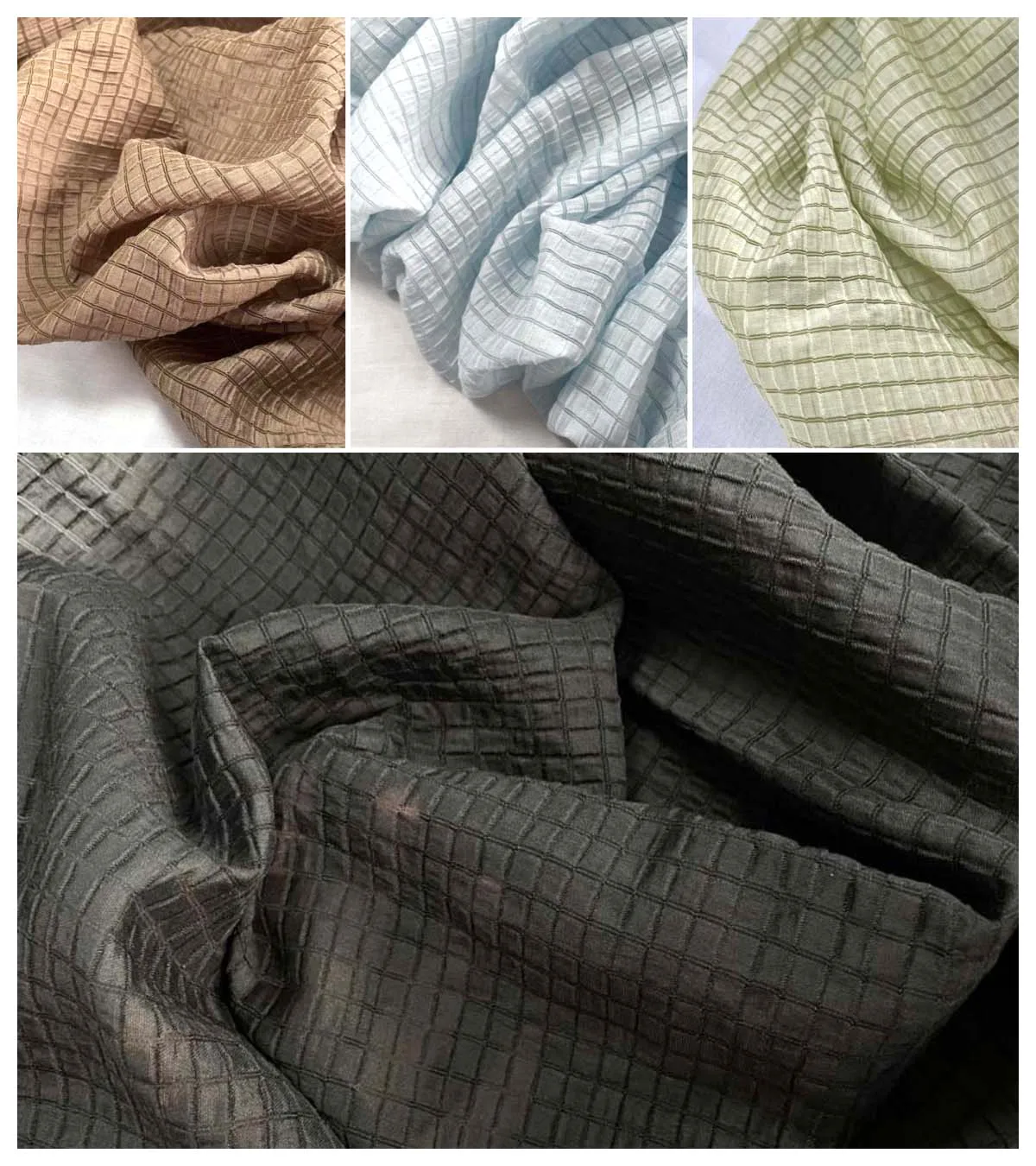 Tessuto a quadretti giallo cre - Summer Clothing Material recensione e prezzo