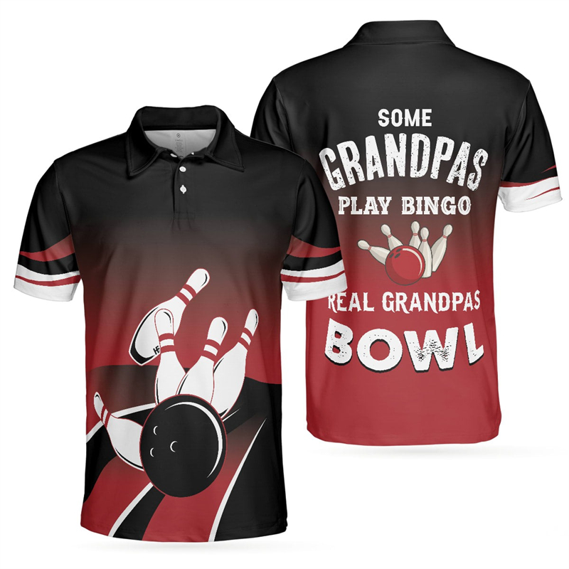 Bowling Jersey Polo Shirt Men' - Summer Clothing Patterns recensione e prezzo