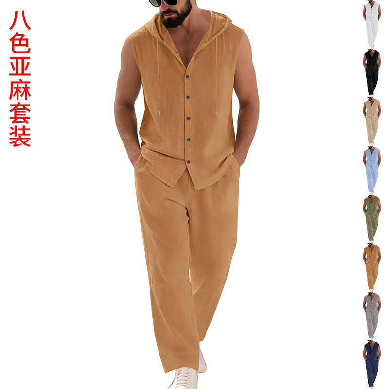 Completo casual da uomo in lin - Summer Clothing Us recensione e prezzo