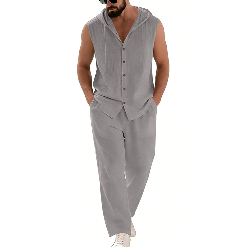 Completo casual da uomo in lin - Summer Clothing Us recensione e prezzo