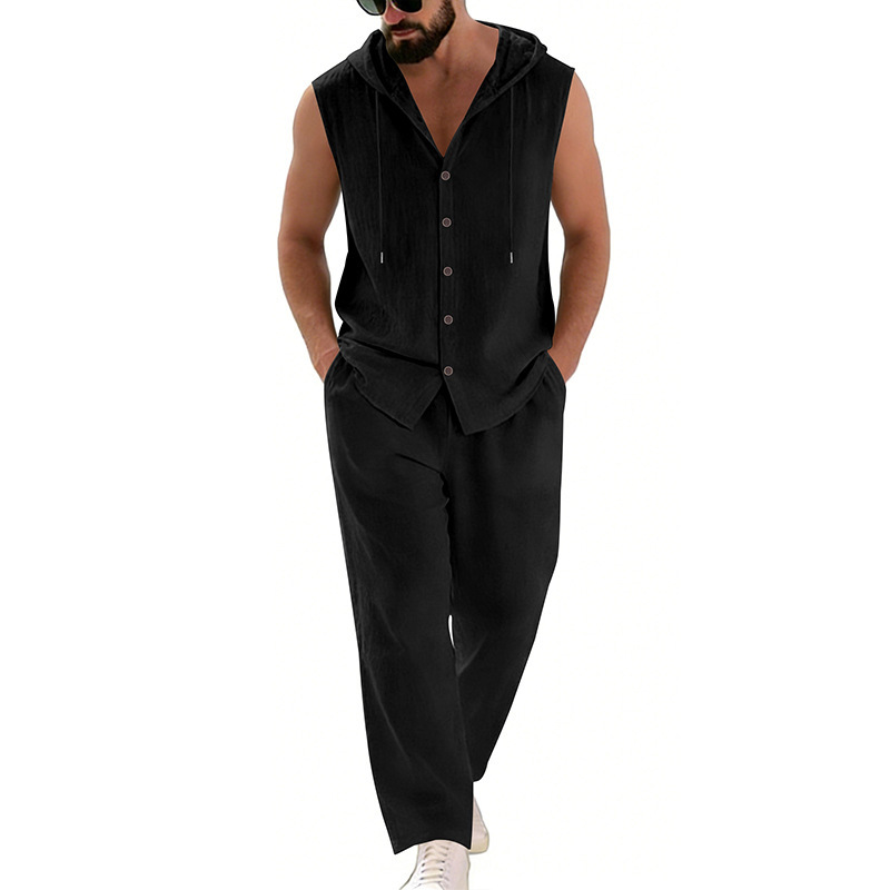 Completo casual da uomo in lin - Summer Clothing Us recensione e prezzo