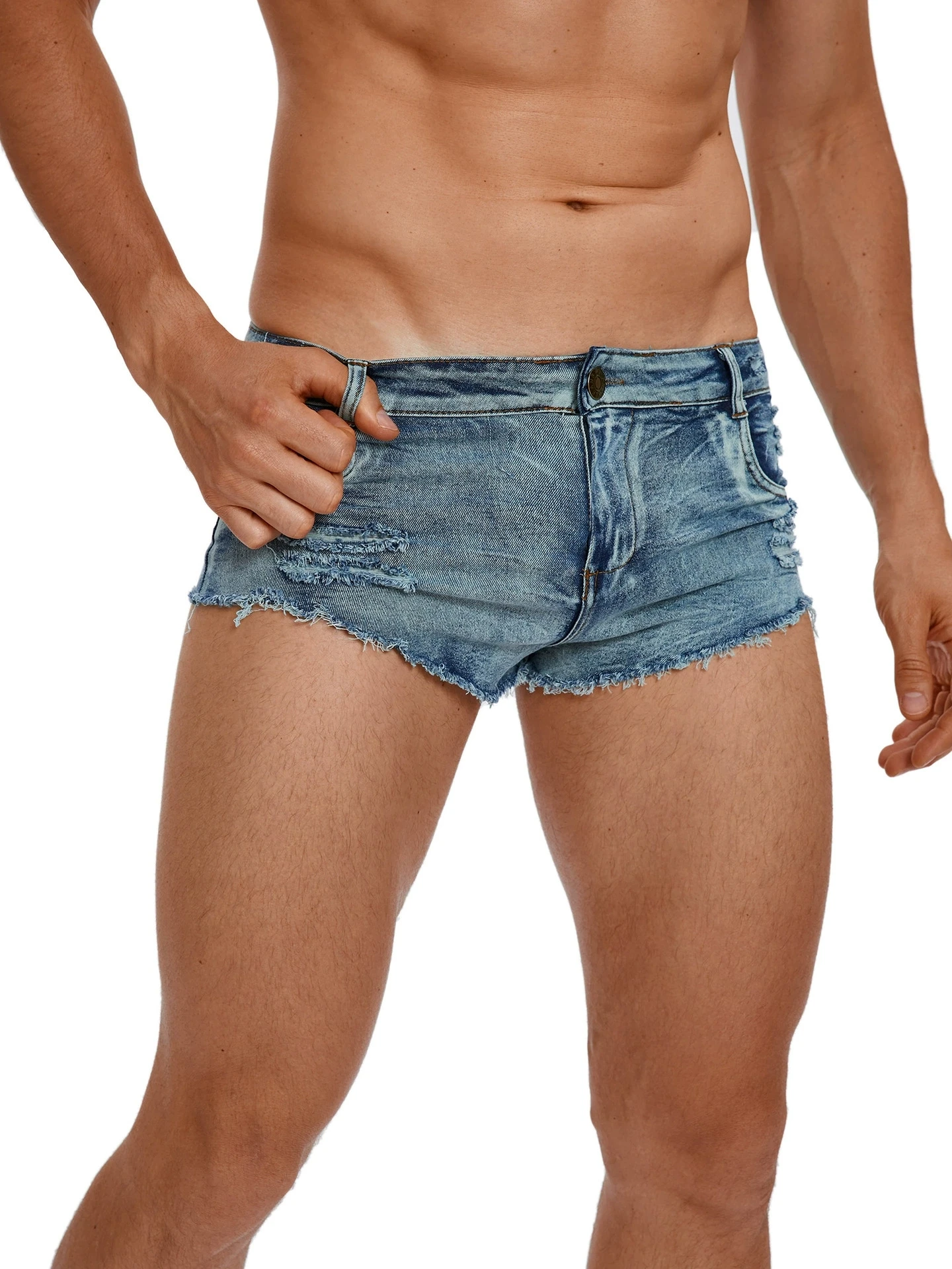 Pantaloncini Jeans da Uomo a V - Vintage Summer Clothing Men recensione e prezzo
