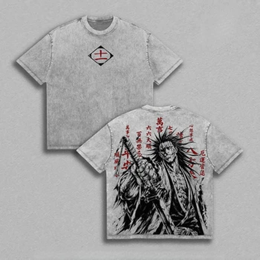 T-shirt Anime BLEACH Zaraki Ke - Vintage Summer Clothing Men recensione e prezzo